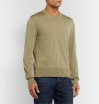 TOM FORD - Slim-Fit Silk Sweater - Green