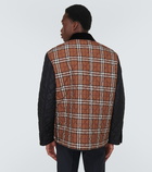 Burberry Checked quilted jacket