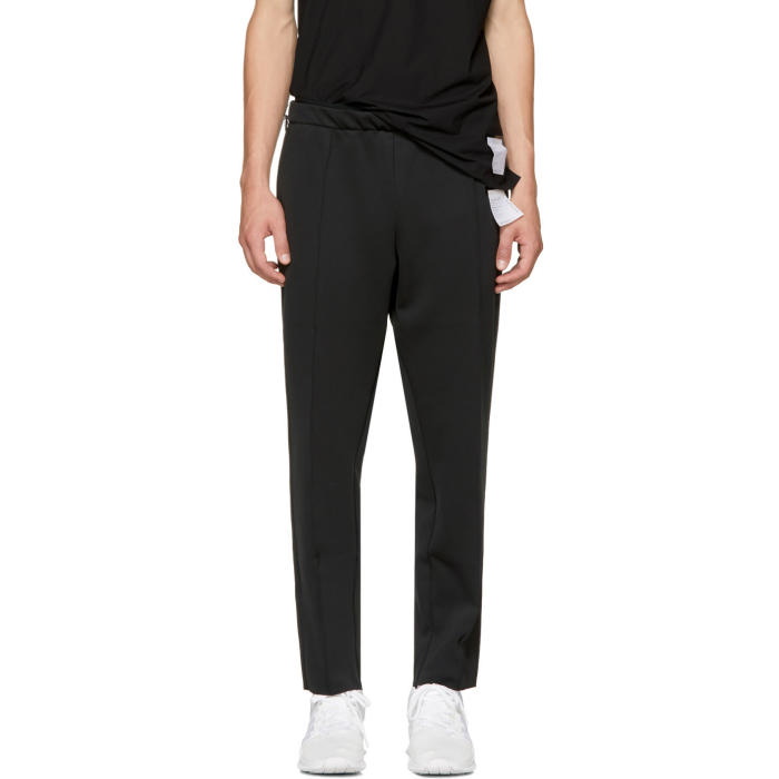 Photo: Satisfy Black Spacer Post-Run Trousers 