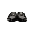 Loewe Black Croc Pointy Slip-On Loafers