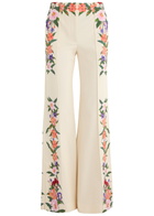 Borgo DE Nor Morgan Floral-print Stretch-cotton Trousers Cream