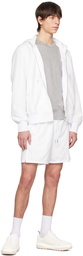 Thom Browne White Military Shorts