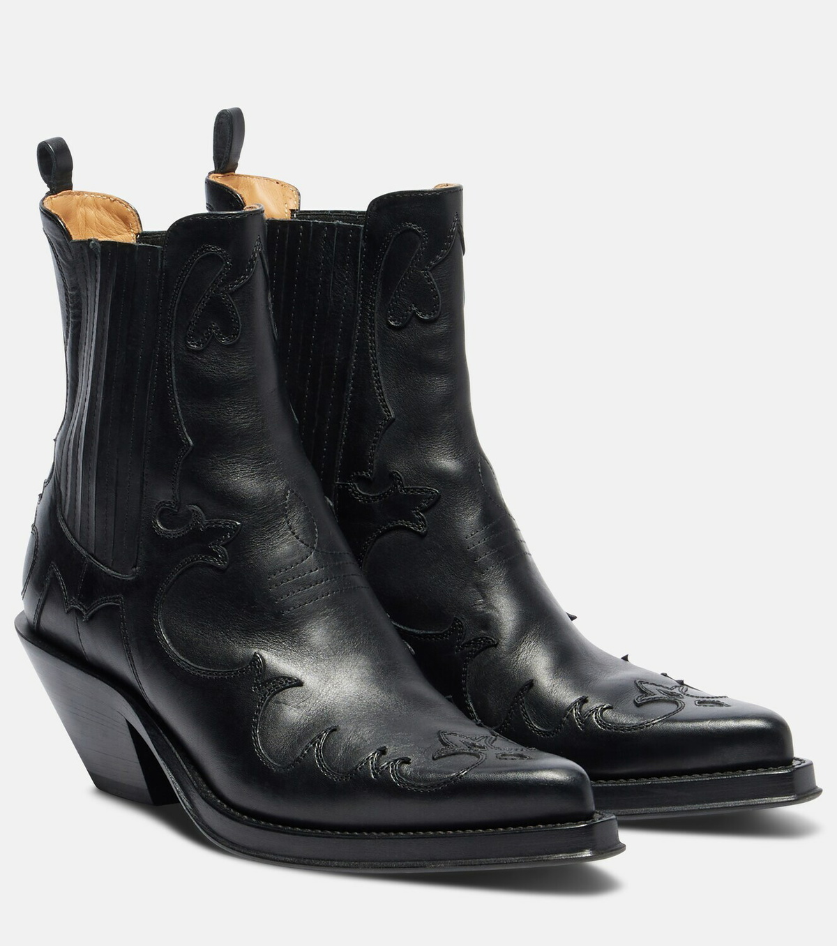 Gabriela Hearst Cassidy cow-print leather cowboy boots