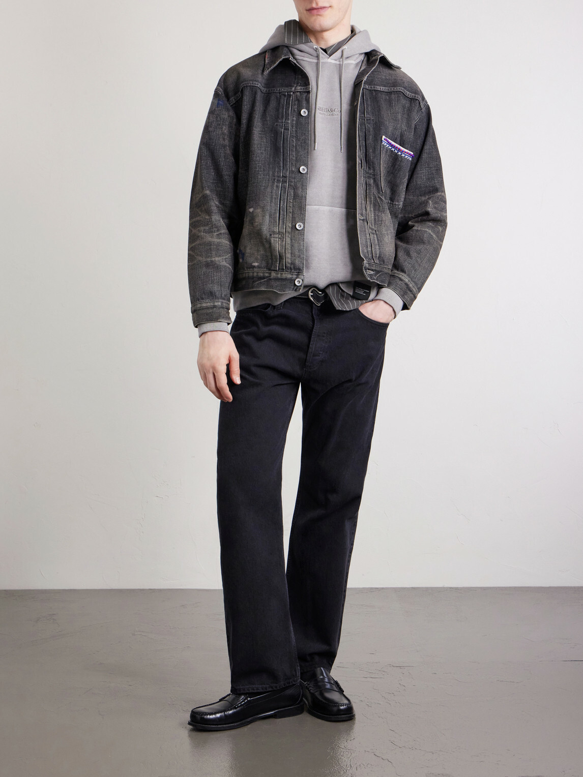 Neighborhood - Savage Type-1 Denim Jacket - Black Neighborhood