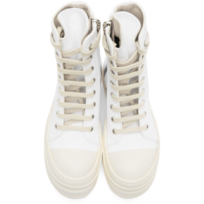 24PF new/RICK OWENS ハイトップスニーカー Sneakers White 24PF new/RICK OWENS ハイトップスニーカー Sneakers White 靴