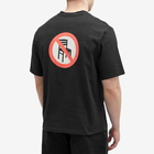 Boiler Room Men's No Sitting T-Shirt in Black