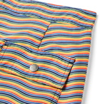 Saturdays NYC - Mid-Length Logo-Appliquéd Striped Swim Shorts - Multi