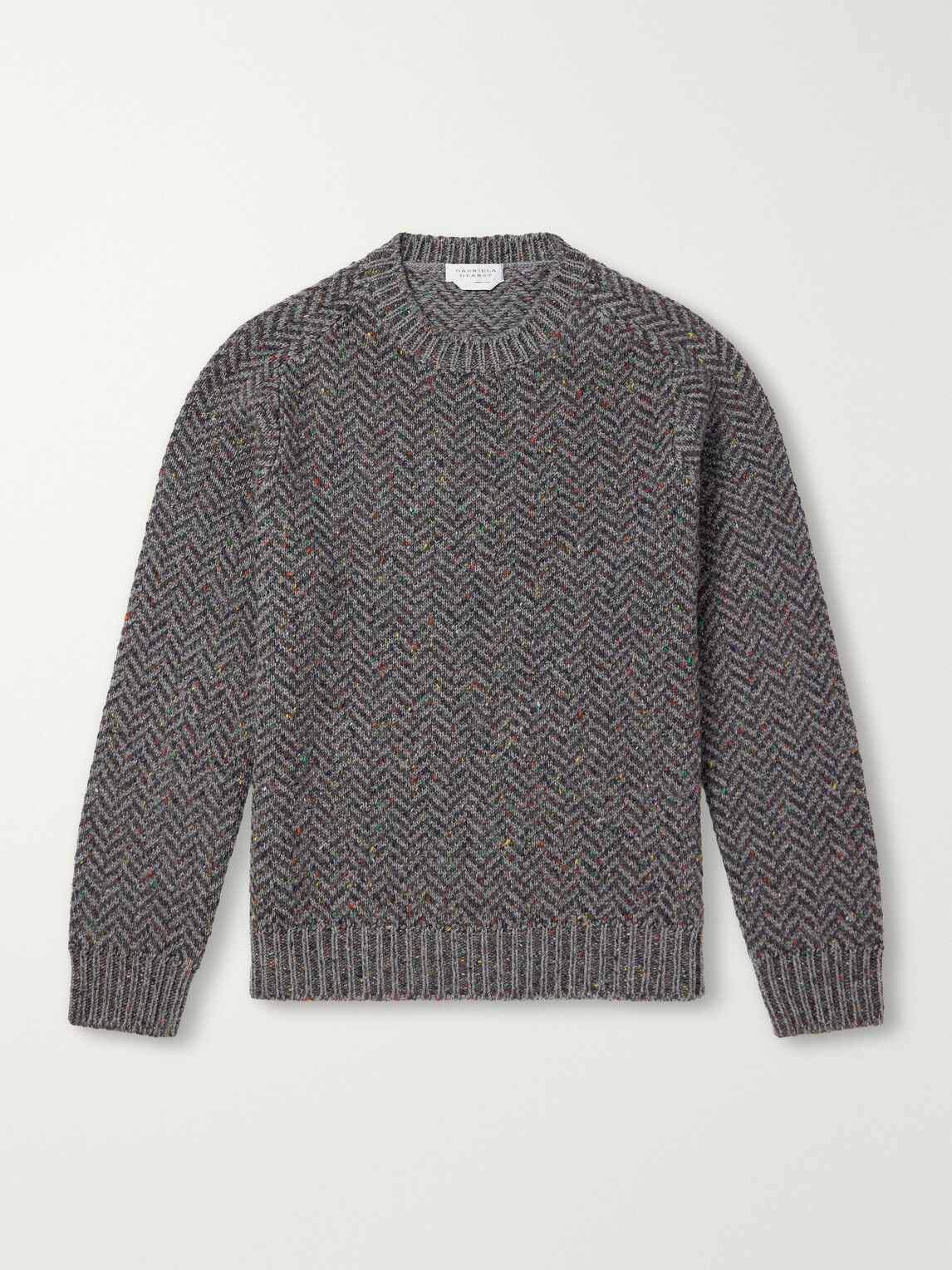 Gabriela Hearst - Sermo Herringbone Cashmere Sweater - Gray