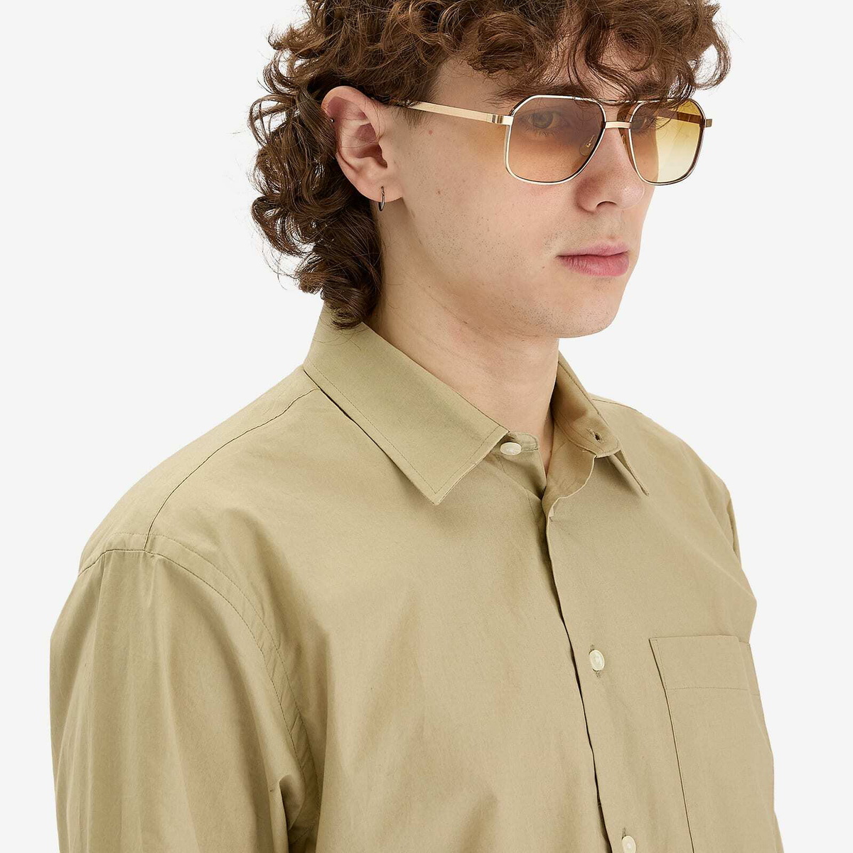 Moscot Mingle Sunglasses in Gold/Chestnut Fade
