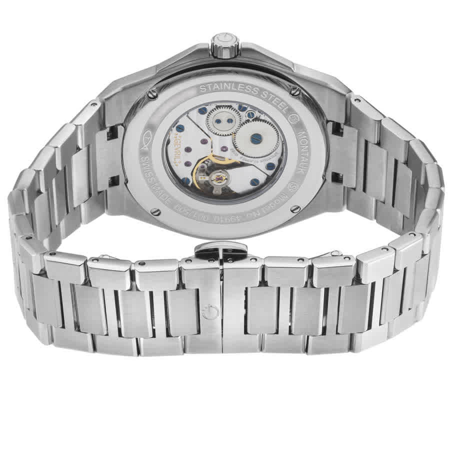Gevril Montauk Hand Wind Black Dial Mens Watch 49910B
