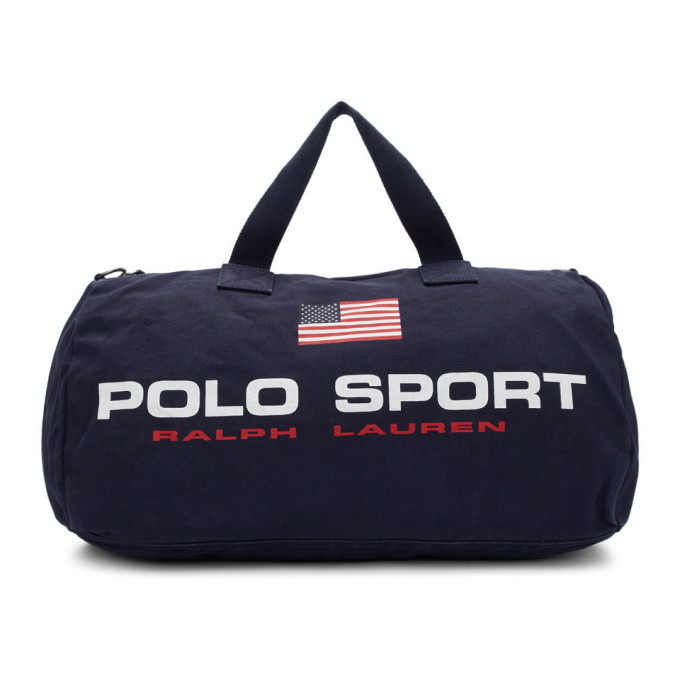 Photo: Polo Ralph Lauren Navy Canvas Polo Sport Duffle Bag
