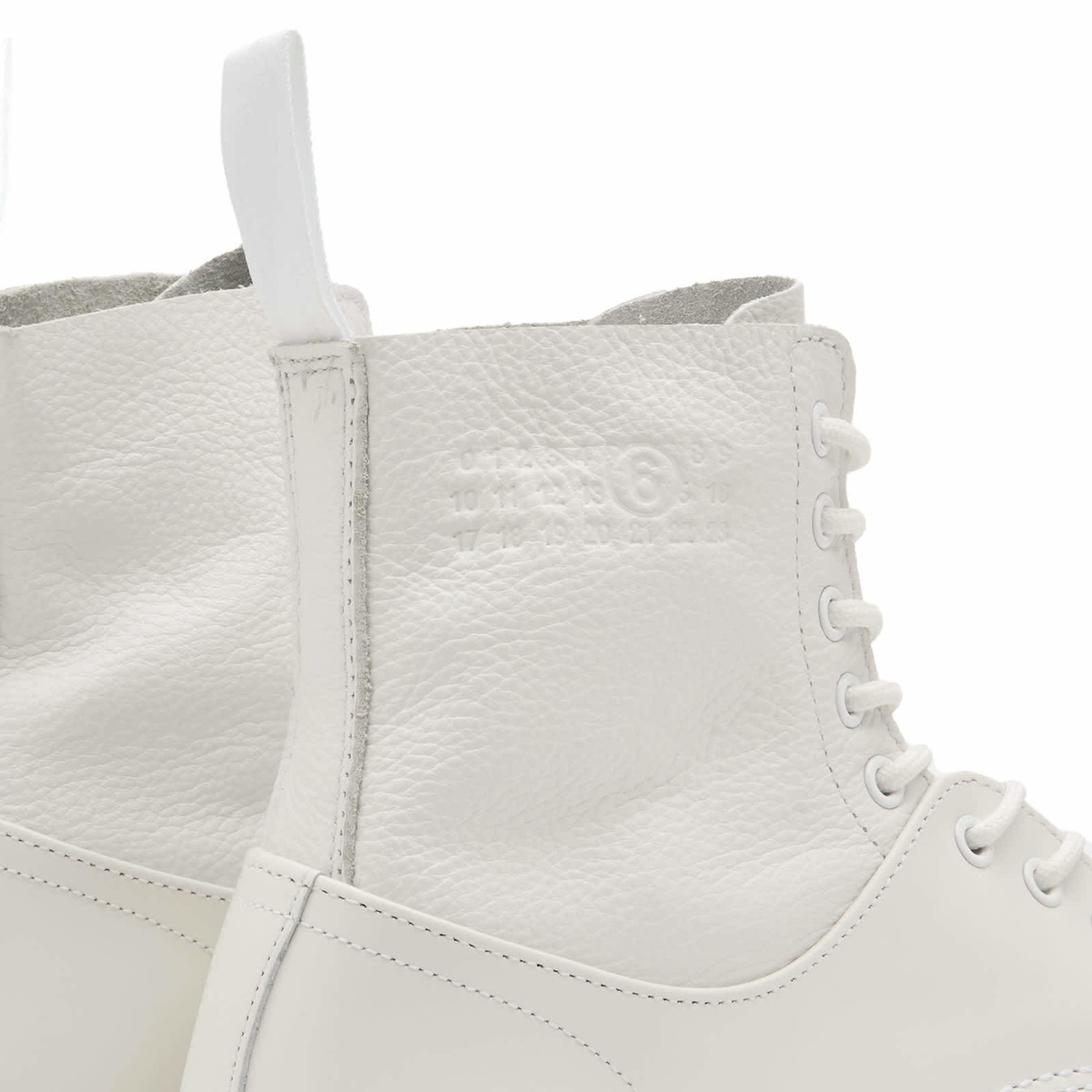 MM6 Maison Margiela Men's x Dr Martens 1460 8-Eye Boot in White