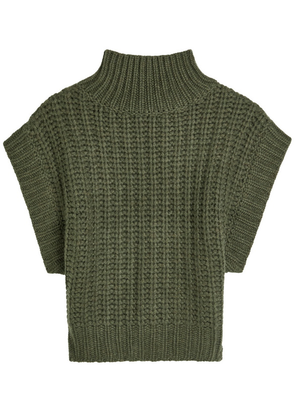Photo: Skiim Roe Cashmere Vest Khaki