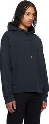 Maison Kitsuné Navy Bold Fox Head Patch Oversize Hoodie