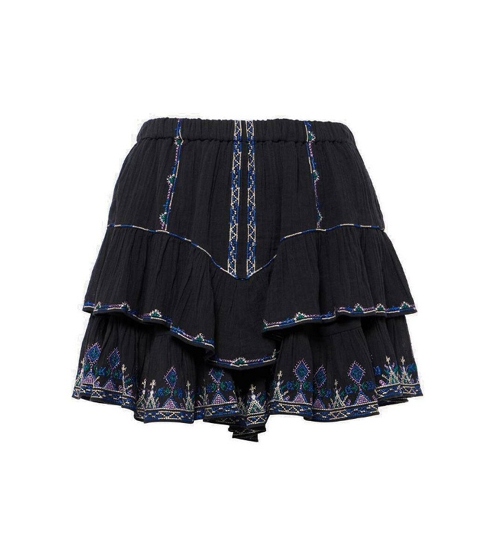 Photo: Marant Etoile Jocadia embroidered cotton shorts