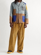 Loewe - Patchwork Cotton-Twill, Canvas and Leather Chore Jacket - Brown