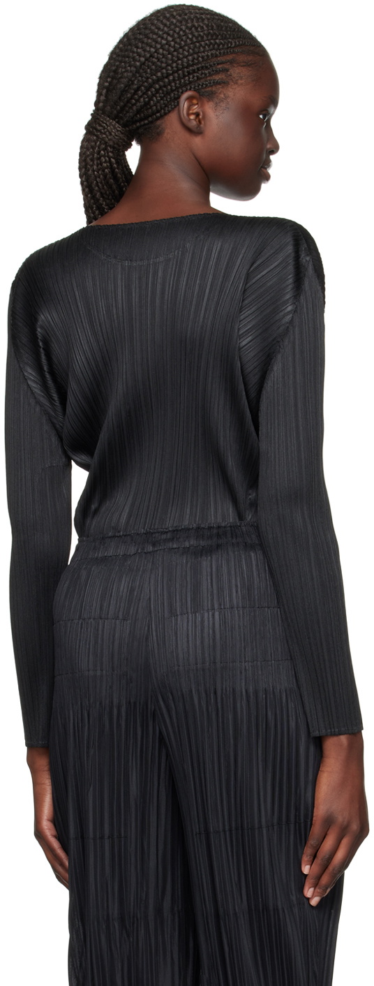 Pleats Please Issey Miyake Black Monthly Colors September Long