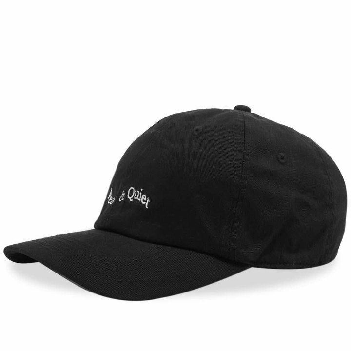 Photo: Museum of Peace and Quiet Micro Wordmark Hat in Black