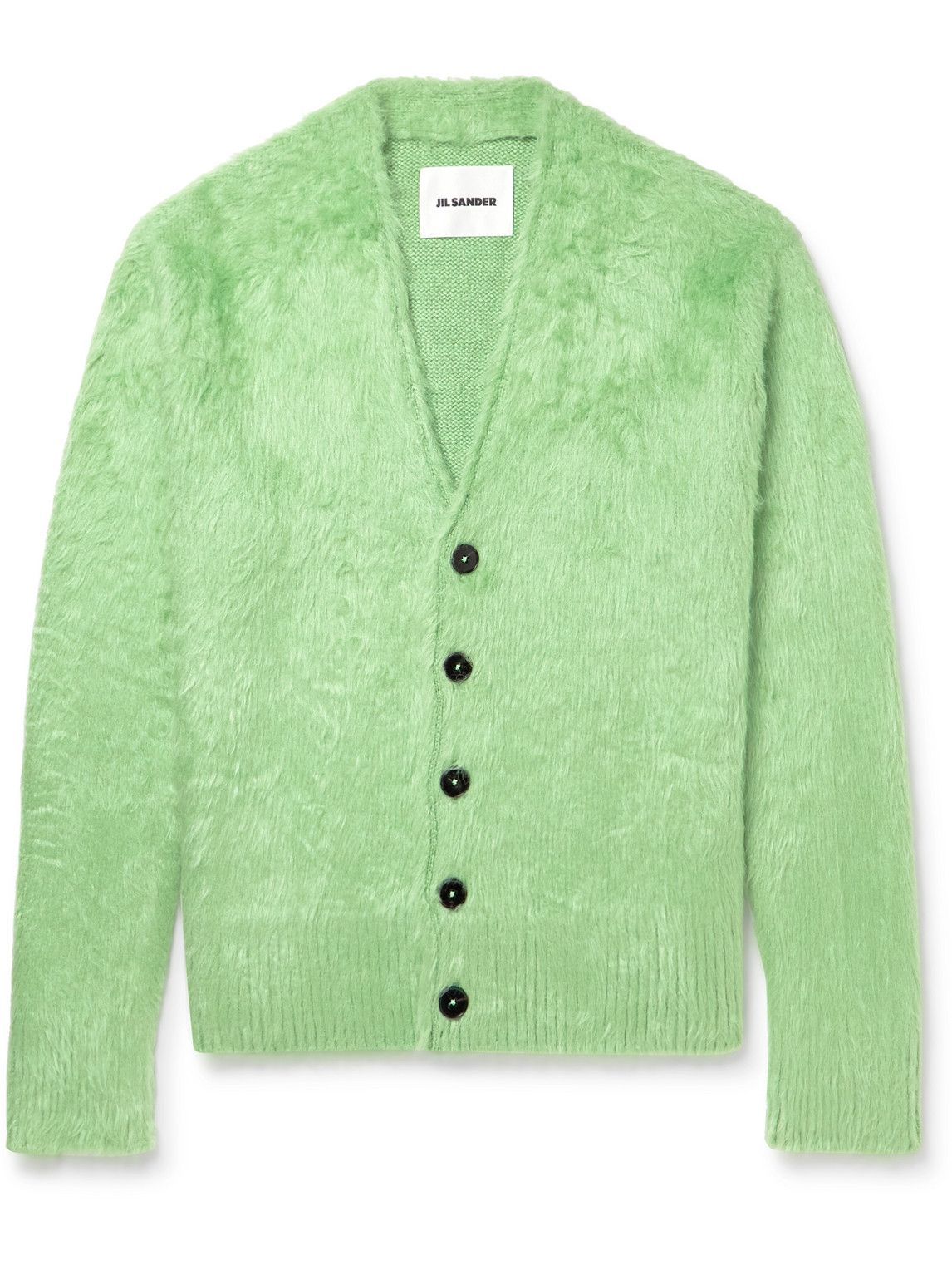 Jil Sander - Brushed-Silk Cardigan - Green