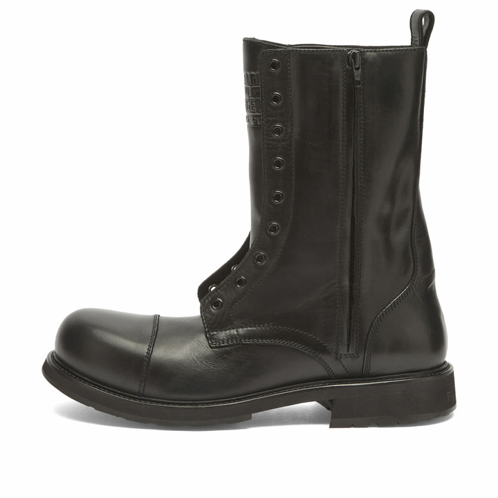 Photo: Balenciaga Men's Laceless Truck Lace Up Boot in Black
