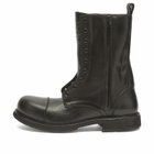 Balenciaga Men's Laceless Truck Lace Up Boot in Black