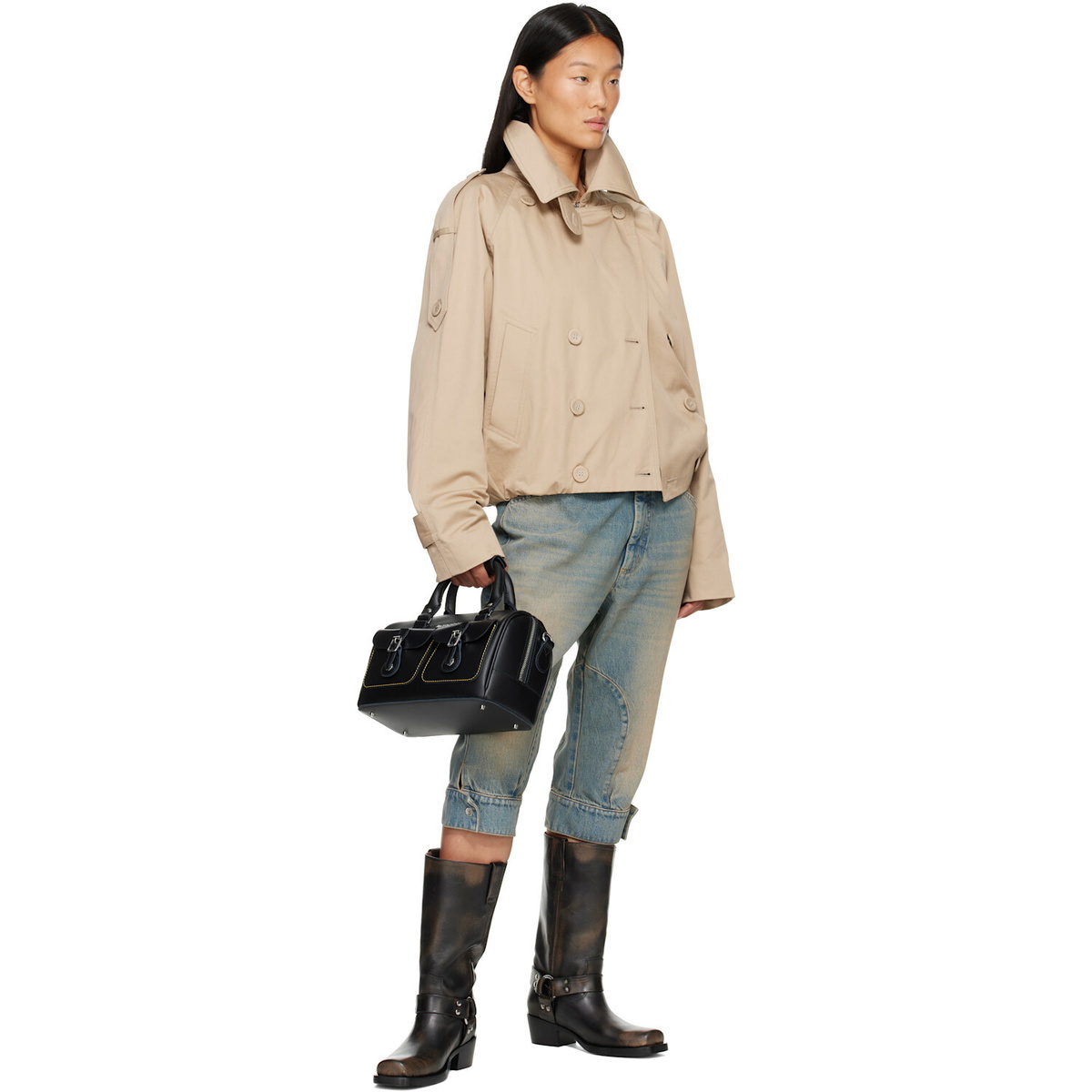 Dr. Martens Black Kieve Leather Top Handle Bag