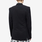 Balenciaga Men's Slim Fit Double Breasted Suit Jacket in Black