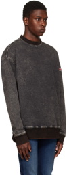Diesel Gray D-Krib Track Sweatshirt
