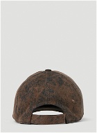 Dolce & Gabbana - Distressed Logo Plaque Baseball Hat in Brown
