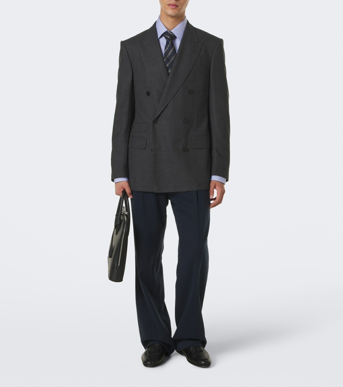 Dunhill Double-breasted wool and cashmere blazer
