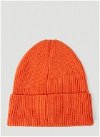 Logo Beanie Hat in Orange