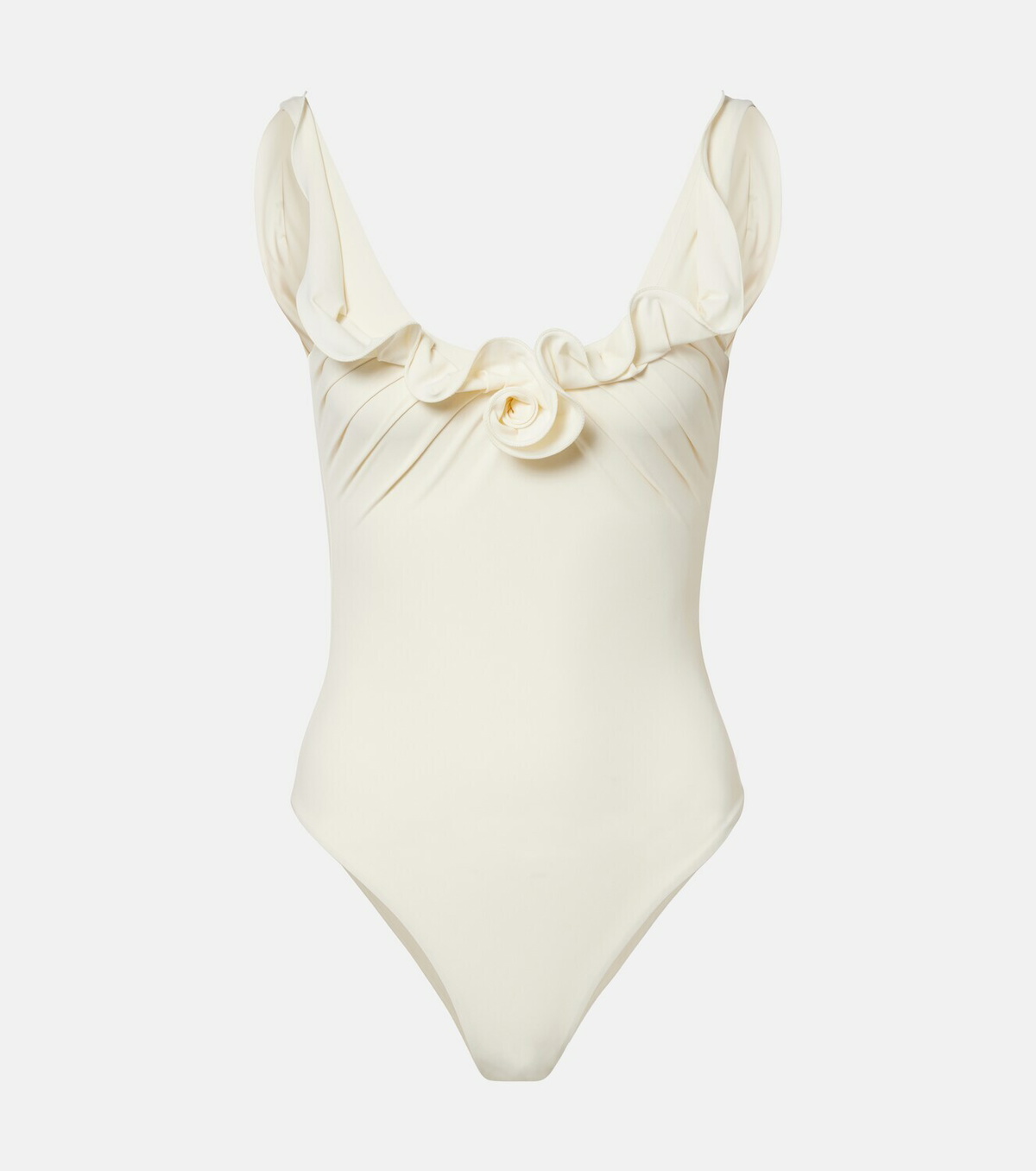 Magda Butrym Floral-appliqué swimsuit