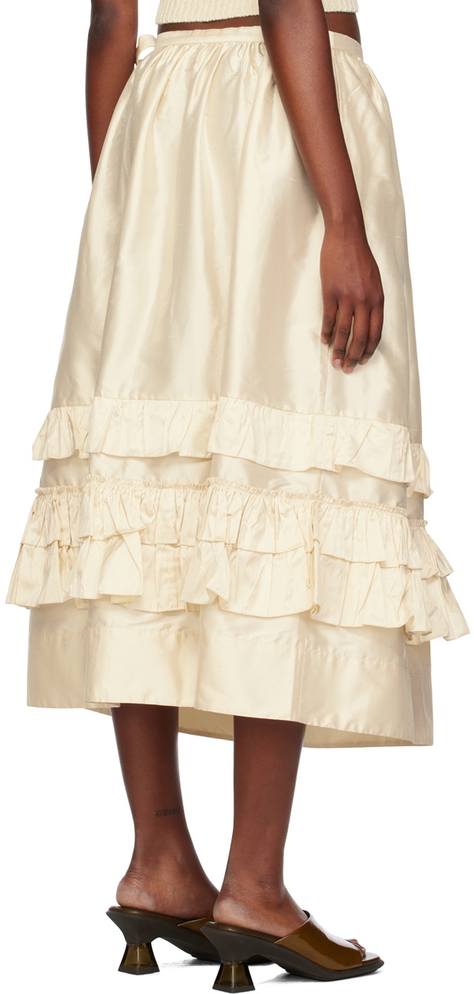 Cawley Off-White Betsy Midi Skirt