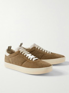 Officine Creative - Kameleon Leather-Trimmed Suede Sneakers - Brown