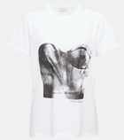 Alexander McQueen Printed cotton jersey T-shirt