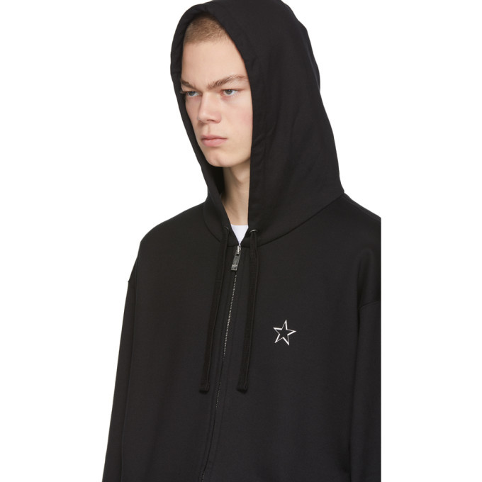 Valentino Black VLTN Star Zip-Up Hoodie Valentino