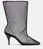 Herbert Levine Drawing A Blank 85 mesh mid-calf boots
