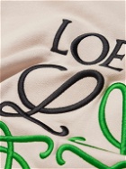 LOEWE - Logo-Embroidered Cotton-Jersey Sweatshirt - Neutrals