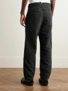 Visvim - Pastoral Straight-Leg Wool, Linen and Cotton-Blend Moleskin Trousers - Black