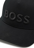 Boss Seth Logo-embroidered Twill cap - Black - One Size