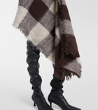 Proenza Schouler Kai checked alpaca and wool-blend miniskirt