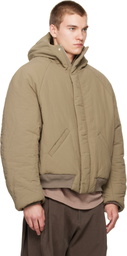 Seventh Beige Orb Puffer Coat