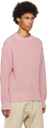 AMI Paris Pink Organic Cotton Sweater