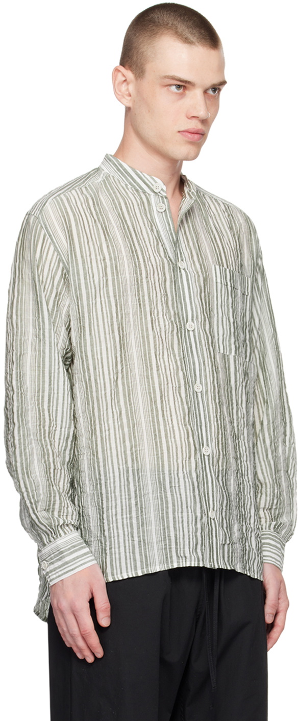 XENIA TELUNTS Green & White Edo Shirt