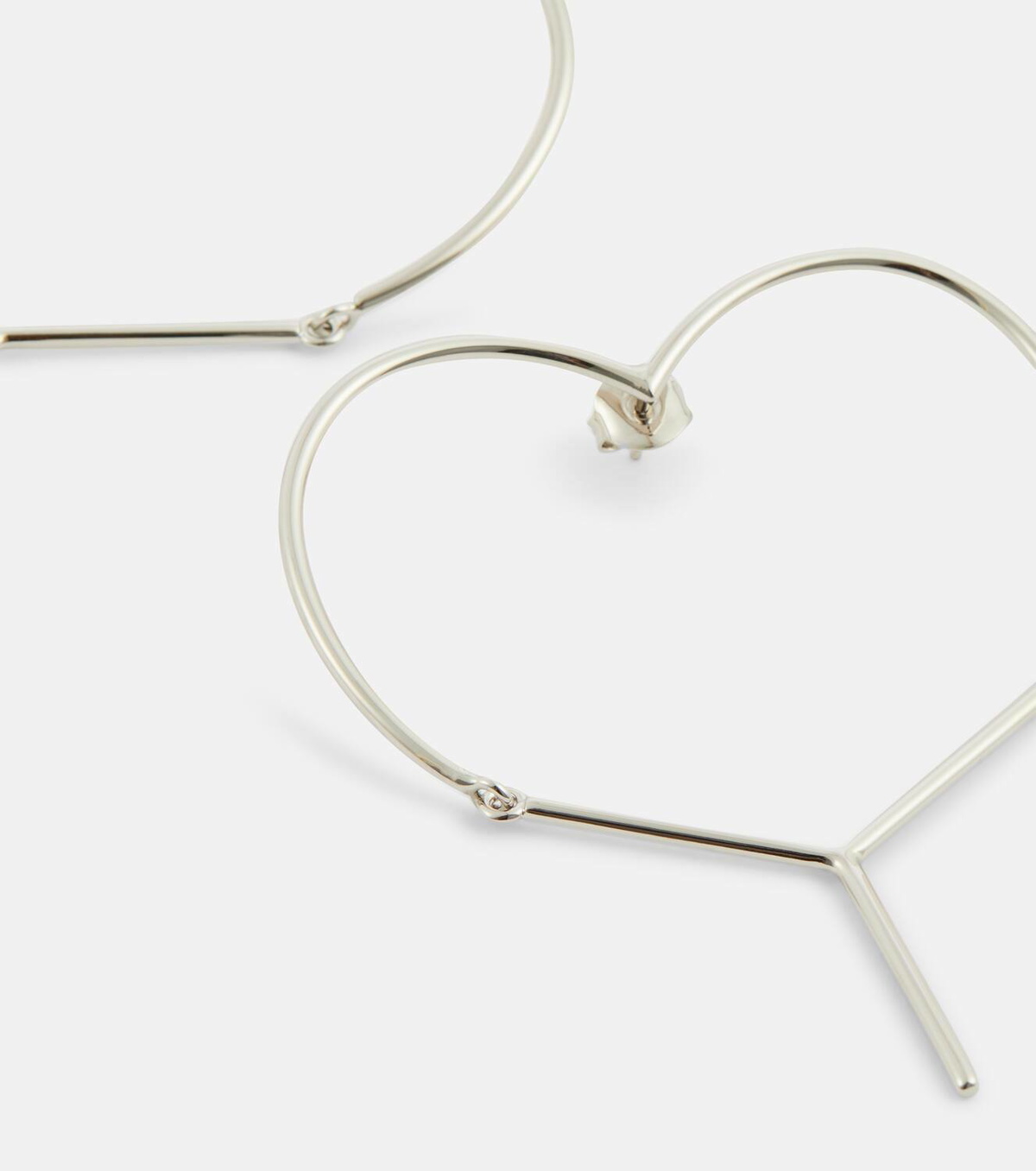 Y/Project EARRING52S22GOLDPEARLRUBY 関税送料込 Y/Project Mini Y heart-shaped earrings Y/Project