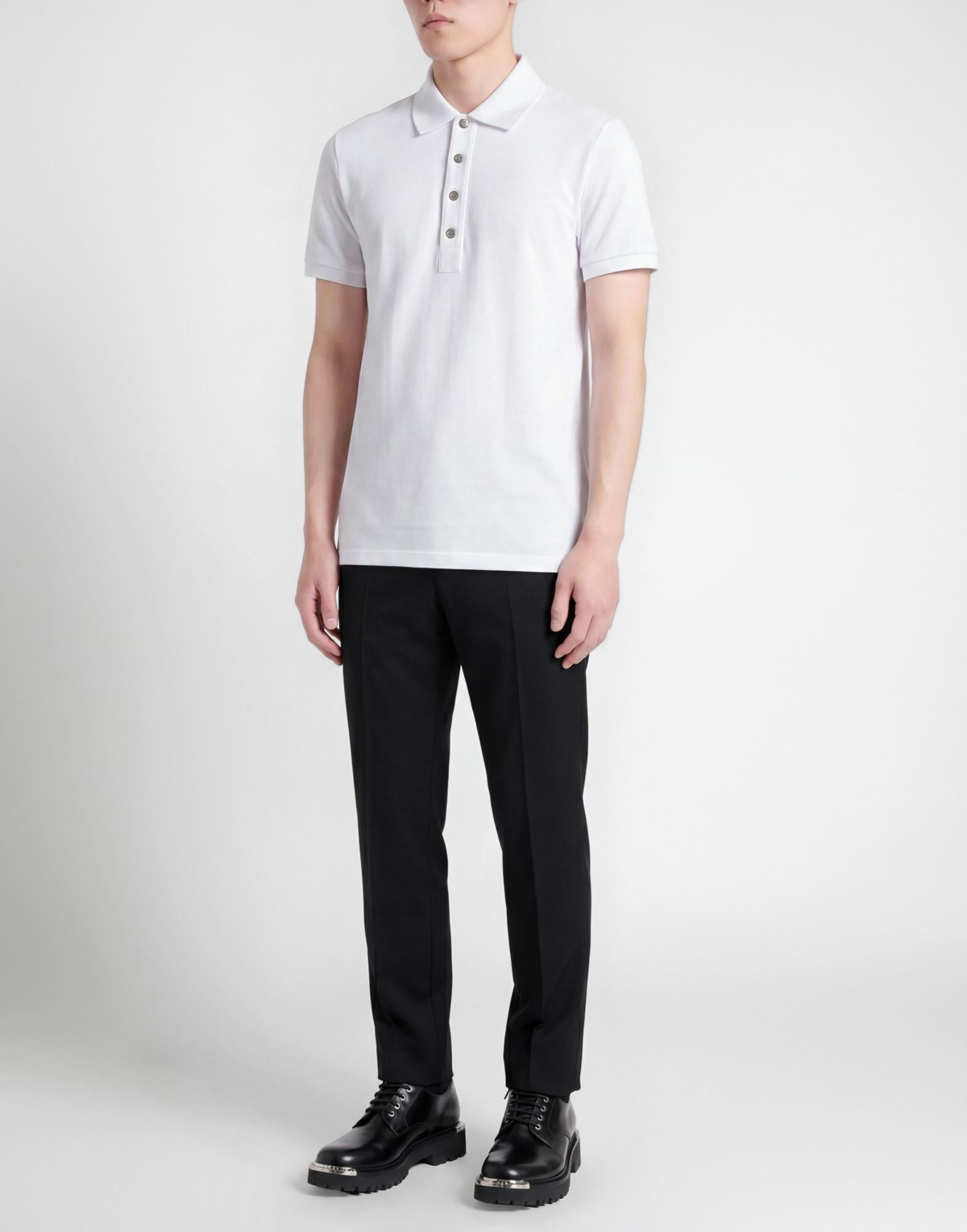 Balmain Mens Polo shirt in White