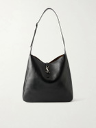SAINT LAURENT - Le 5 à 7 Logo-Embellished Full-Grain Leather Messenger Bag