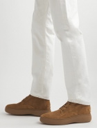 Tod's - Suede Lace-Up Boots - Brown