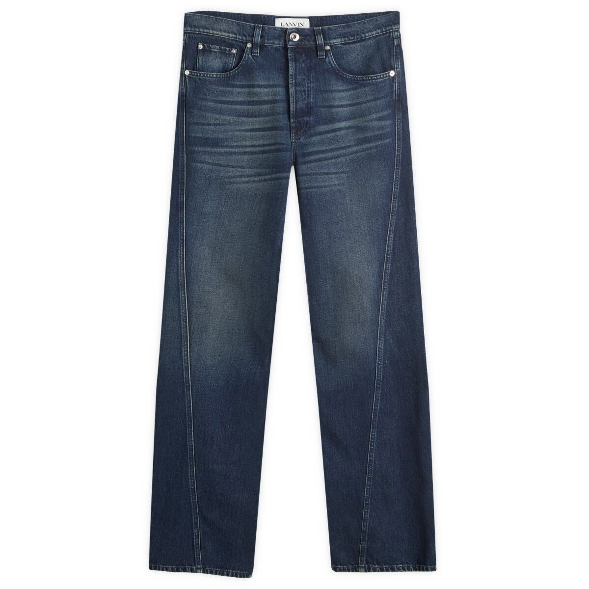 Lanvin Blue Twisted Jeans Lanvin