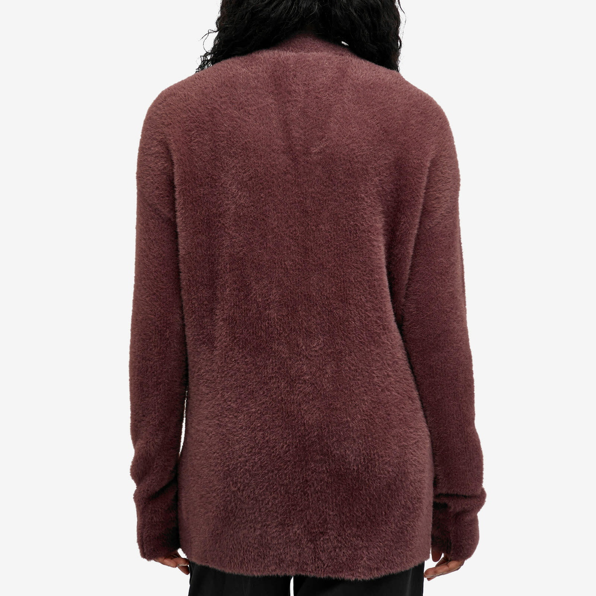 Aries Women's Oversized Chenille Knit Cardigan in Brown